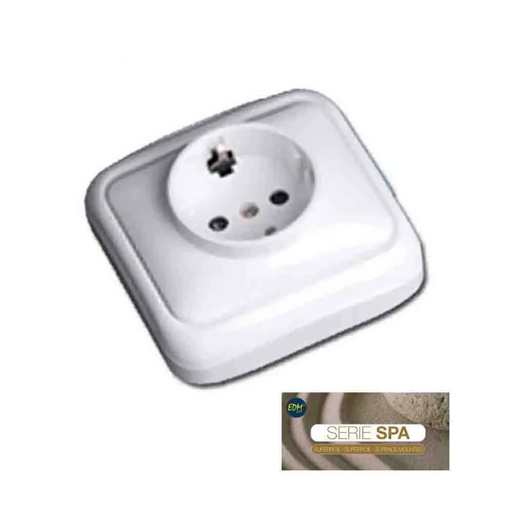 Tomada T/tl Superficie Serie Spa