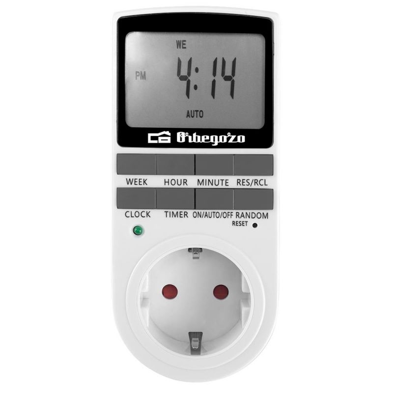 Programador de Enchufe Orbegozo Pg 25/ Potencia Máxima 3680w
