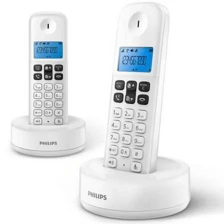 Teléfono Inalámbrico Philips D1612w/34/ Pack Duo/.