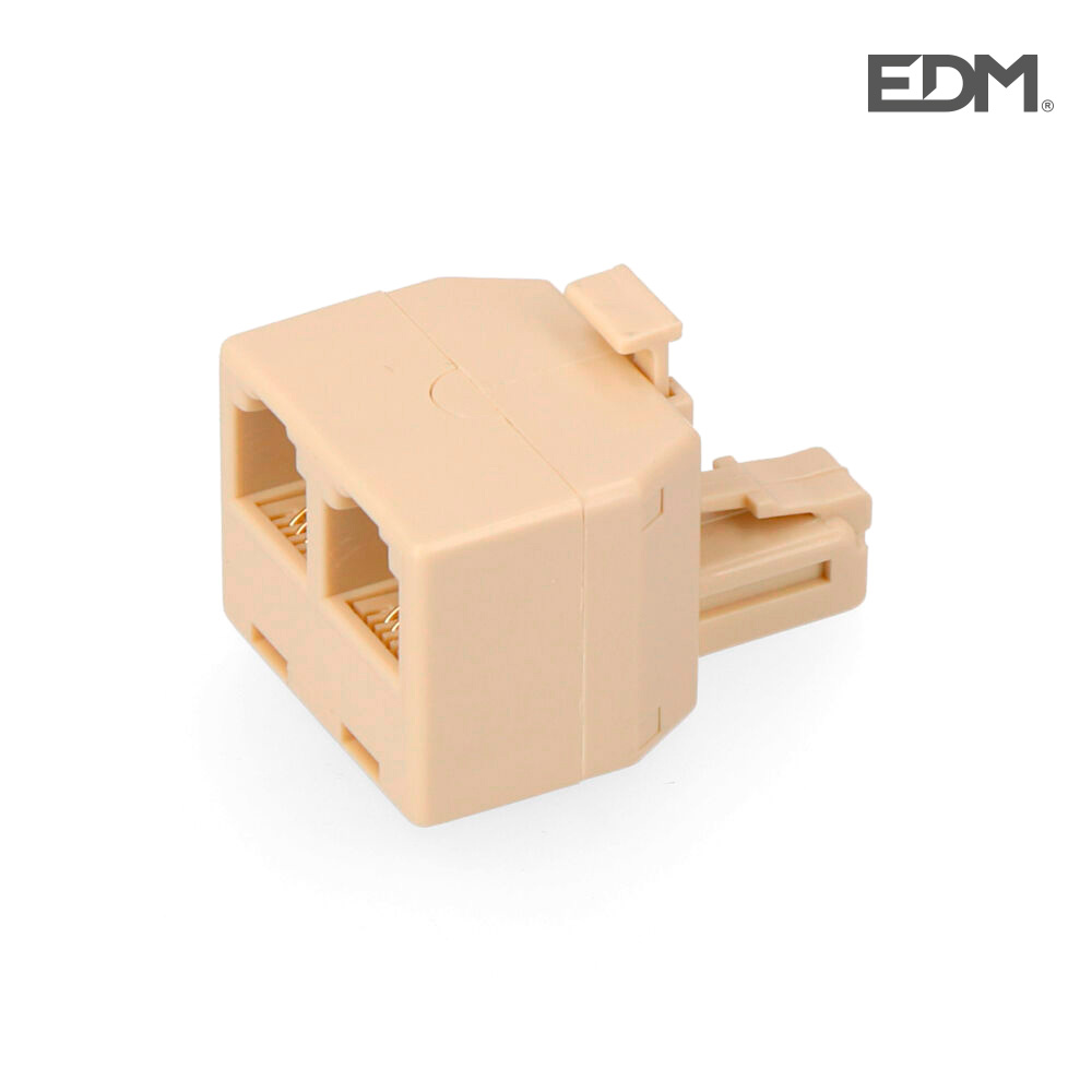 Adaptador Telefone Saida Dupla 4 Vias Retractilado