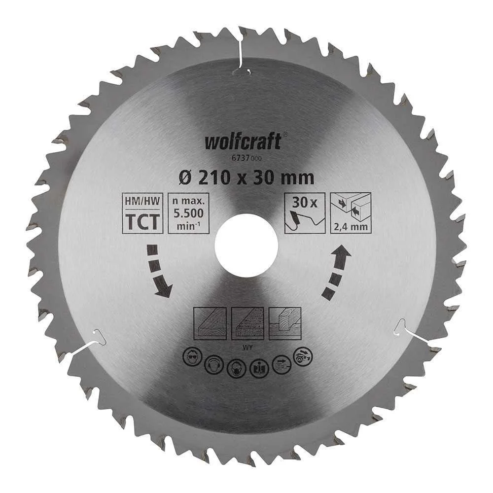 Disco de Serra Circular Manual Ct,30 Dentes 210m.