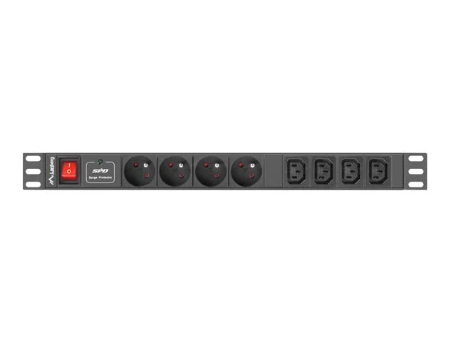 Lanberg Pdu-04e04i-0200-Bk, 1u, Horizontal, P.