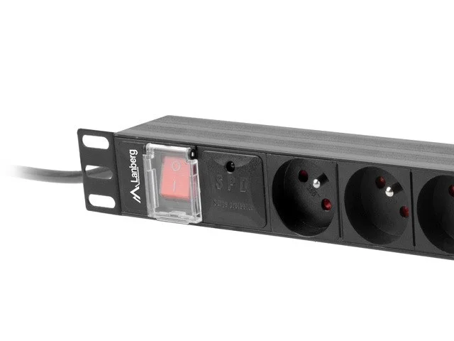 Lanberg Power Strip Pdu Rack 19  (1u  16a  8x 230v Pl  2m)
