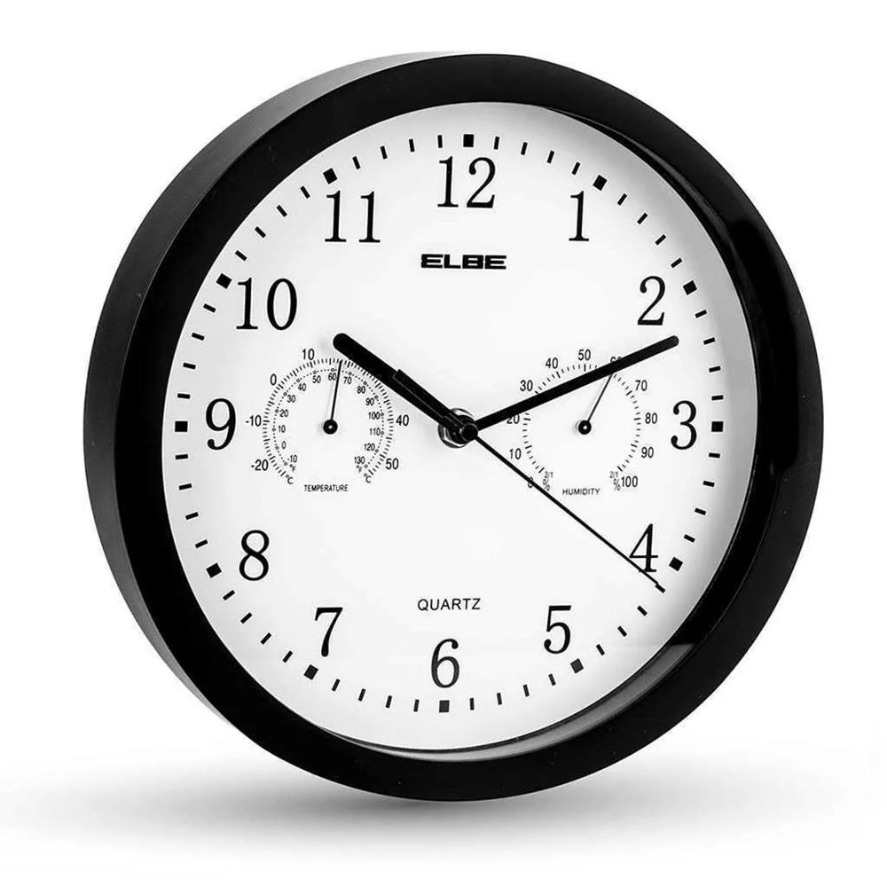 Reloj de Pared Elbe Rp-1005-N Blanco/Negro