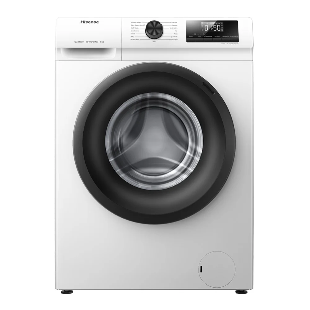 Washing Machine Wfqp8014evm 8kg 1400rpm (White) - Hisense