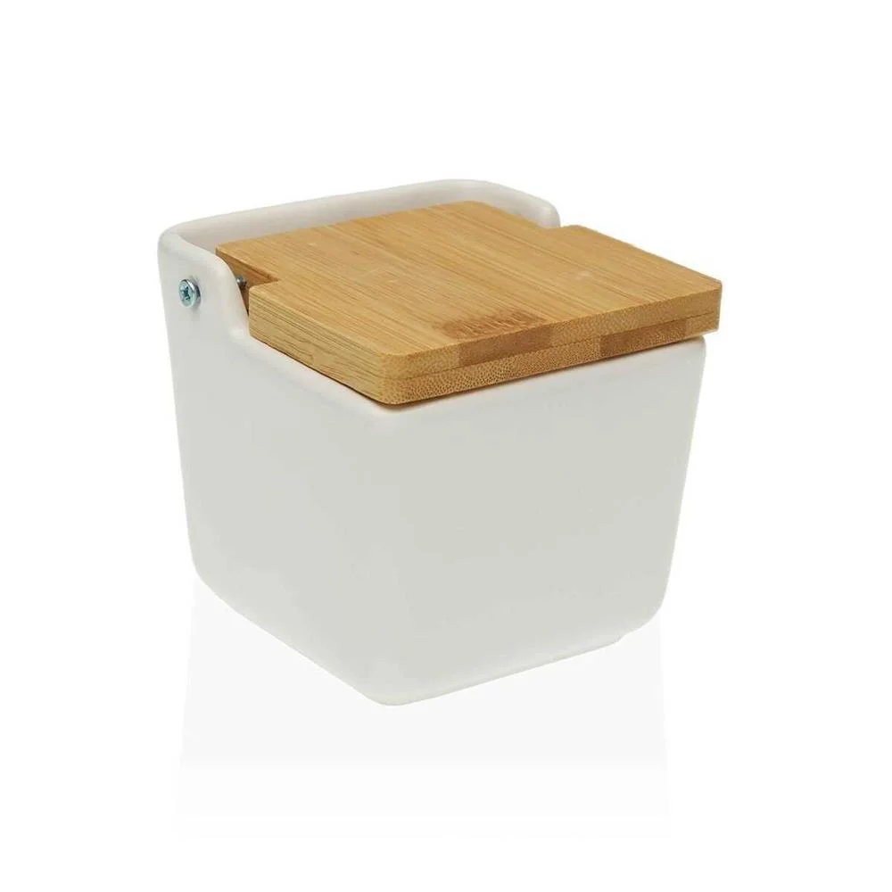 Saleiro com Tampa Versa Branco Dolomite (9 X 8 X .