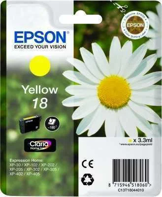 Cartucho Compatível Epson T1804 Amarelo 