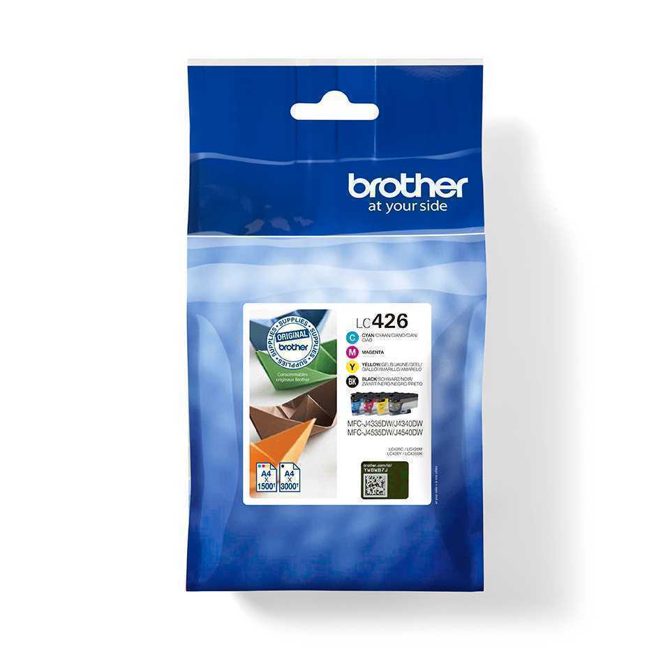 Tinteiro Lc426val Mfcj4340dw/4540dw/4540dwxl Pack 4 Cores 3000 Pag. Preto e 1500 Pag. Cor - Brother