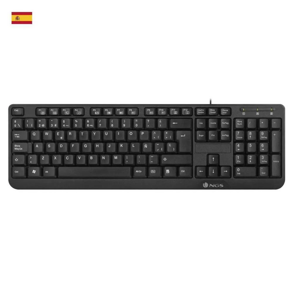 Teclado Ngs Ngs-Keyboard-0344 Preto 