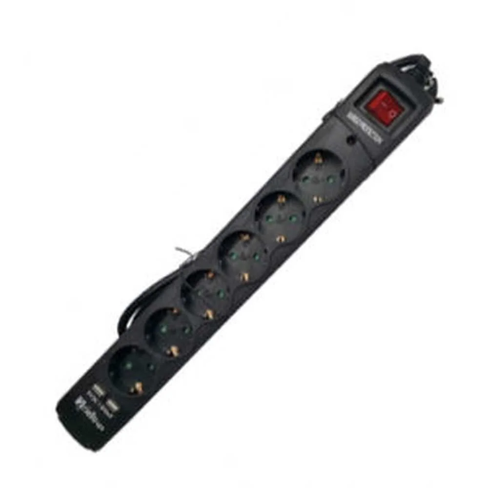 Extensión Con 6 Enchufes Con Interruptor Riello T.