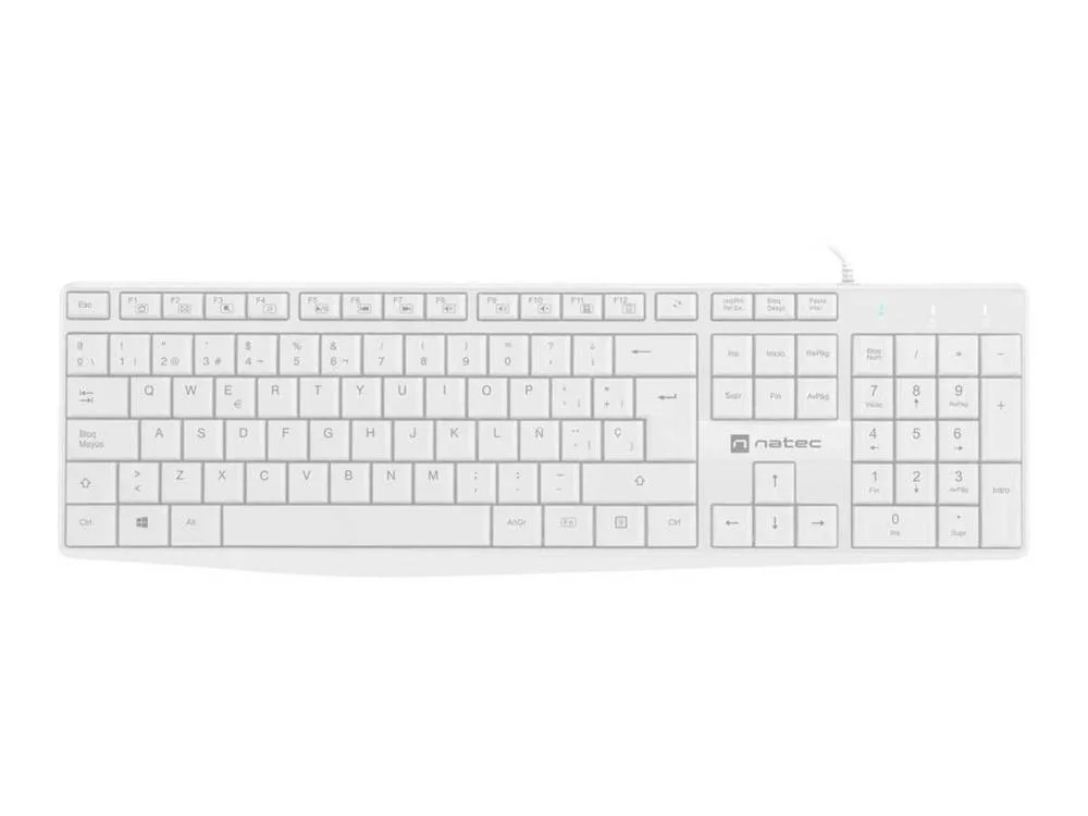 Teclado Natec Nautilus Slim Qwerty Espanhol 