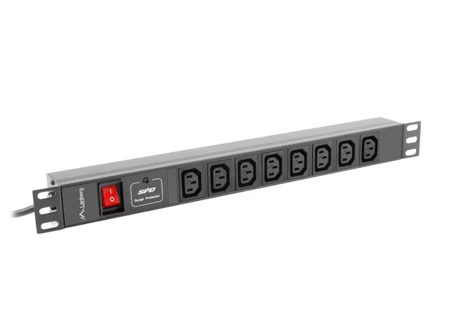Lanberg Power Strip Pdu Rack (1u  16a  8x Iec C13)