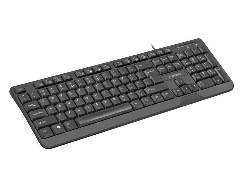 Teclado Natec Trout Preto Qwerty Espanhol 