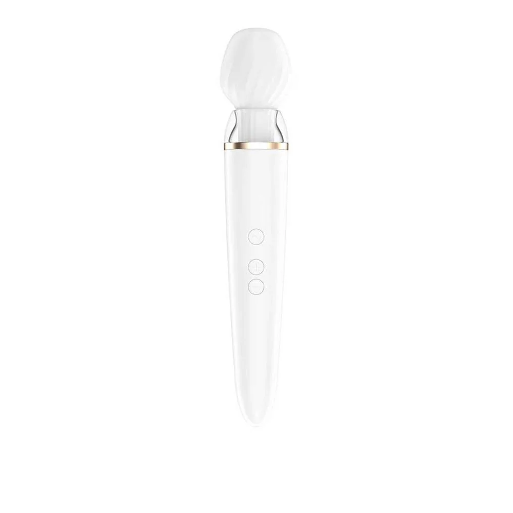 SATISFYER DOUBLE WAND-ER VIBRADOR BLANCO 1UN