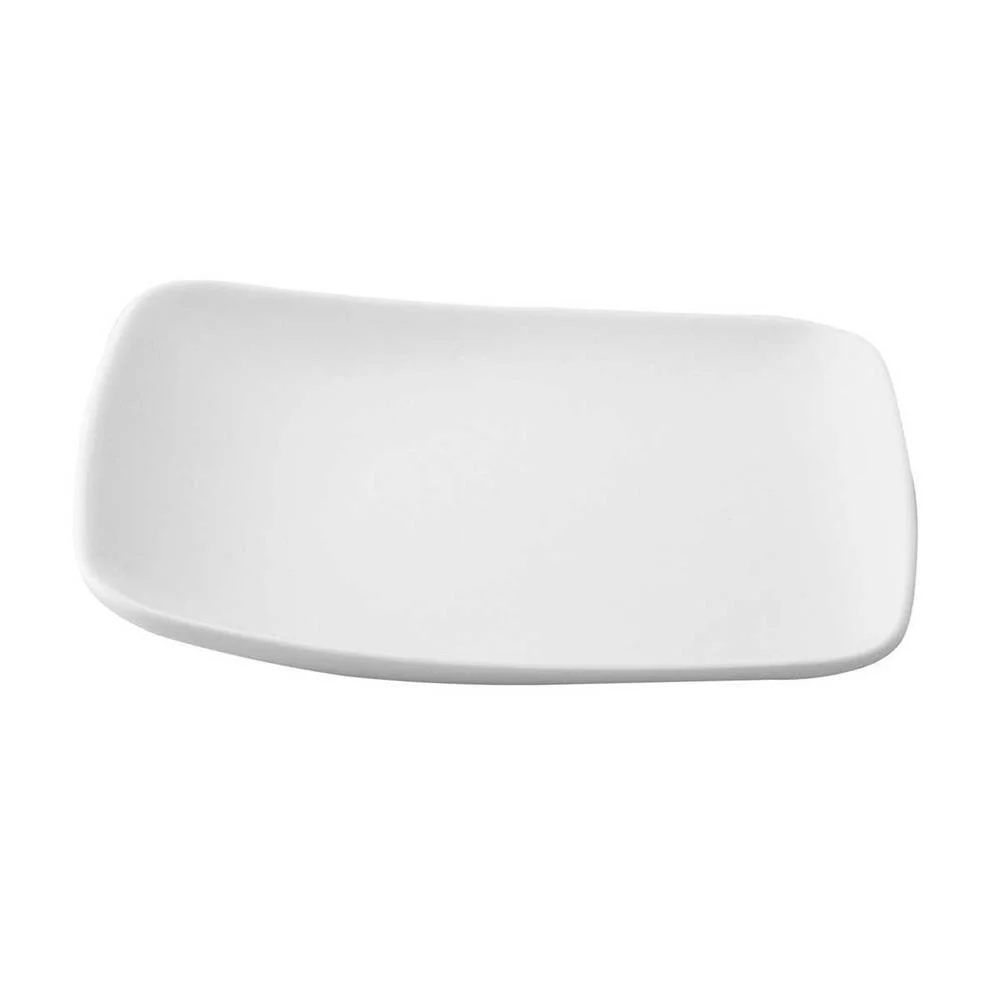 Prato de Sobremesa Ariane Cerâmica Branco