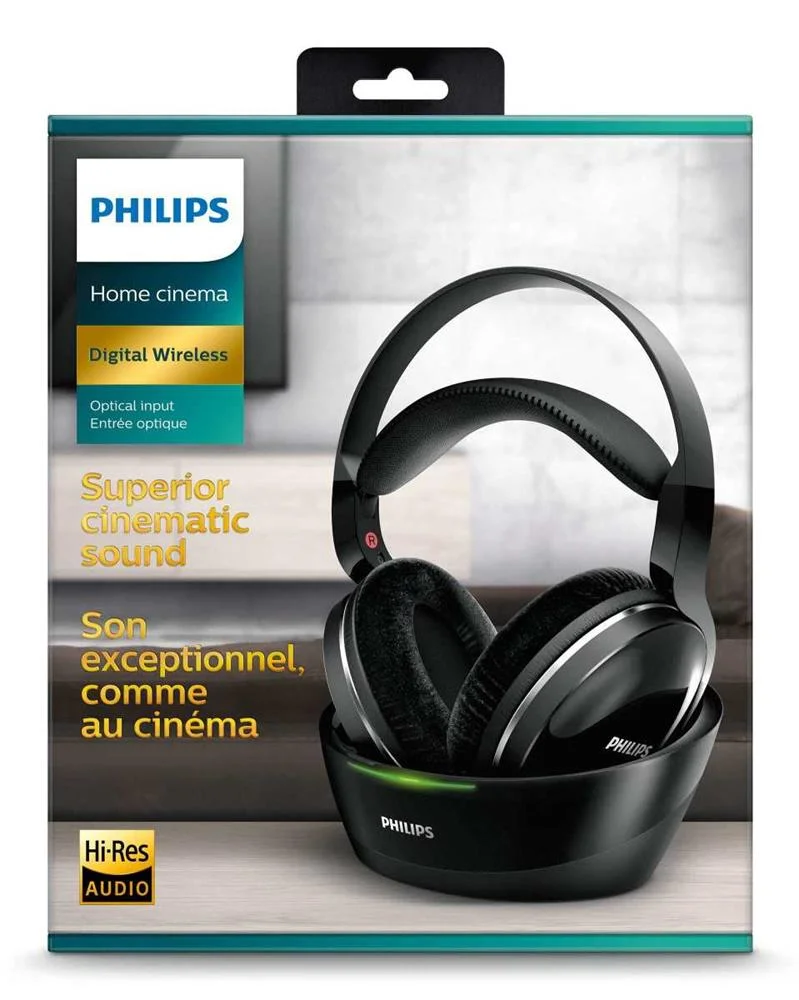 Auriculares de Diadema Philips Preto Sem Fios 
