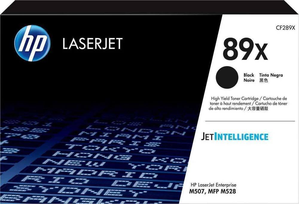 Hp Toner Cartridge Cf289x High Capacity No. 89x Black