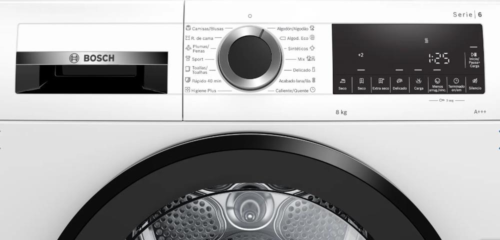 Máquina de Secar Roupa Bosch Wqg233d0es 8kg Classe a