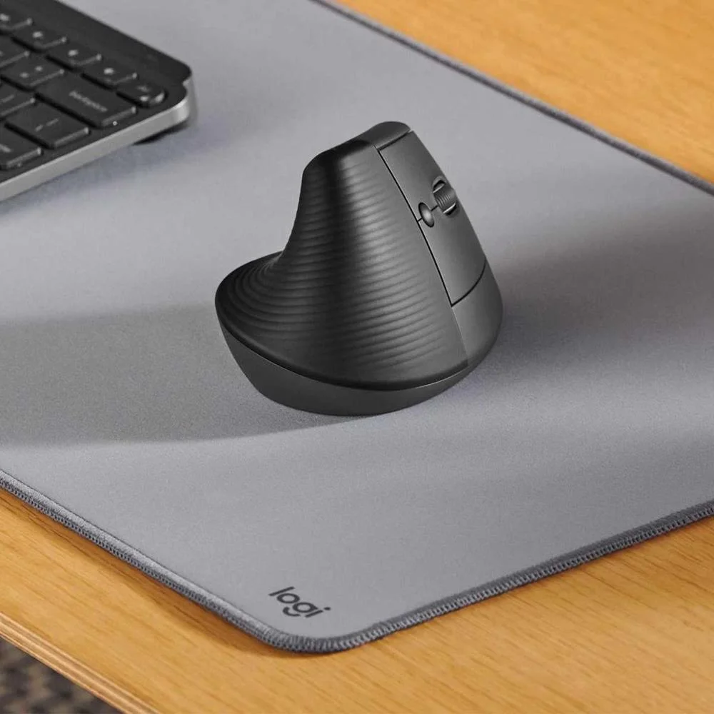 Rato Laser Lift Vertical Ergonomic Wireless/Bluetooth 4000dpi Graphite - Logitech