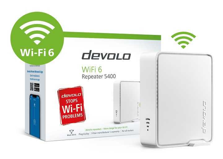 Devolo Wifi 6 Repeater 5400 White 8964