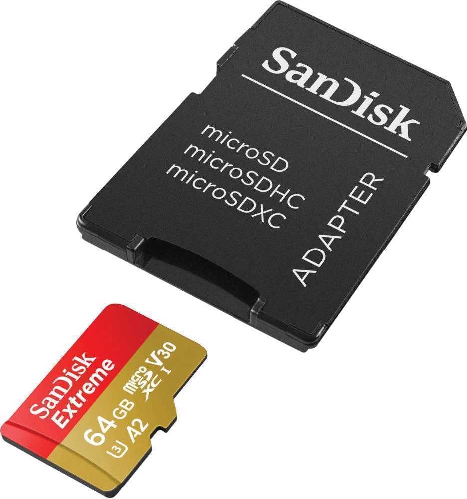 Cartão de Memória Extreme Microsdxc 64gb + Adaptador - Sandisk