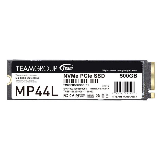 Ssd Team Mp44l M.2 500gb Pcie G4x4 2280