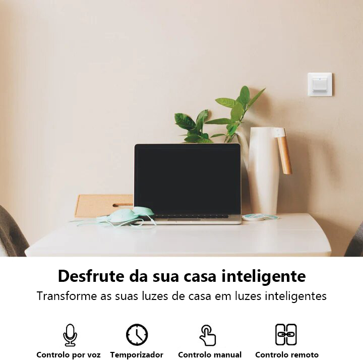 Interruptor de pressão 3 canais Wi-Fi