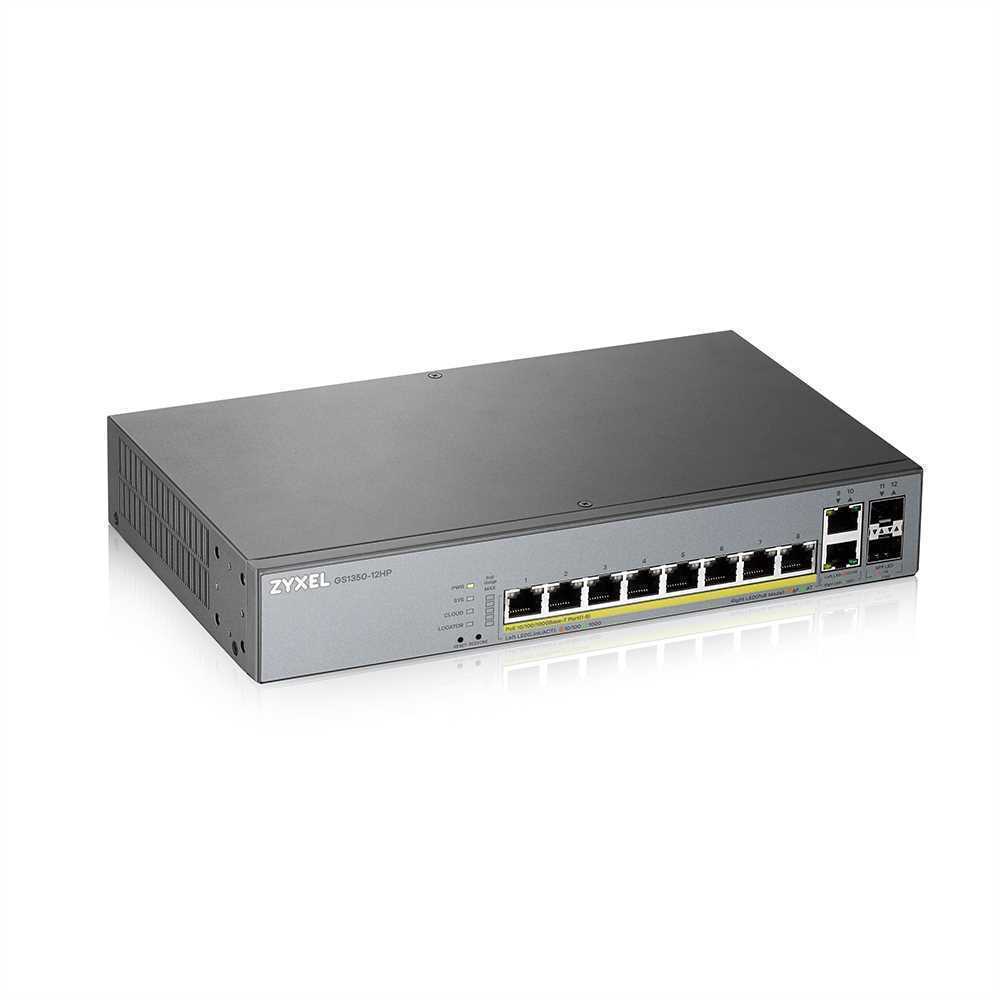 Zyxel Gs1350-12hp-Eu0101f Network Switch Managed L2 Gigabit Ethernet (10/100/1000) Power Over Ethern