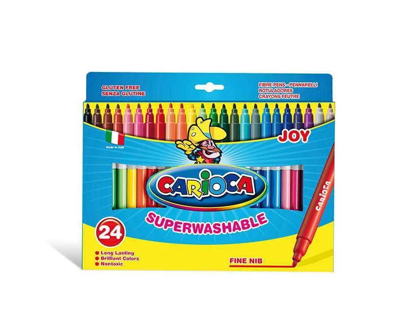 Caja 24 Rotuladores Colores Joy Carioca 40615