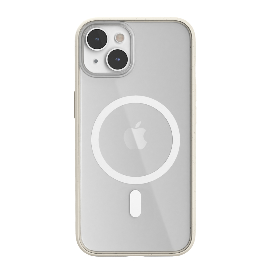 Capa Woodcessories Clear Case MagSafe Offwhite/Bi.