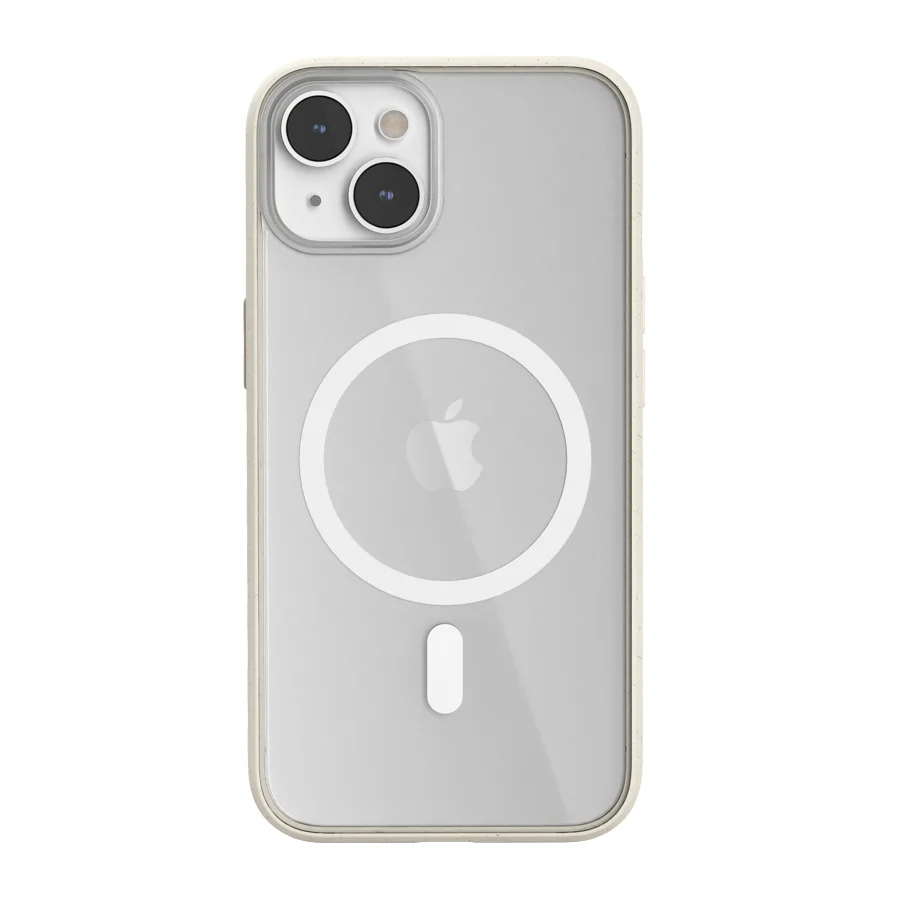 Capa Woodcessories Clear Case MagSafe Offwhite/Bi.