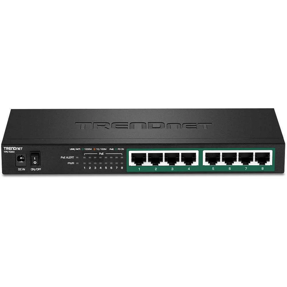 Trendnet 8-Port Gigabit Poe+ Switch (65w)