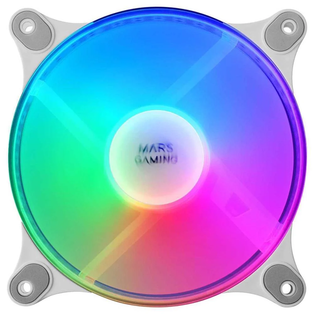Ventiladores Mars Gaming Mfduow/ 12cm/ Frgb/ Blan.