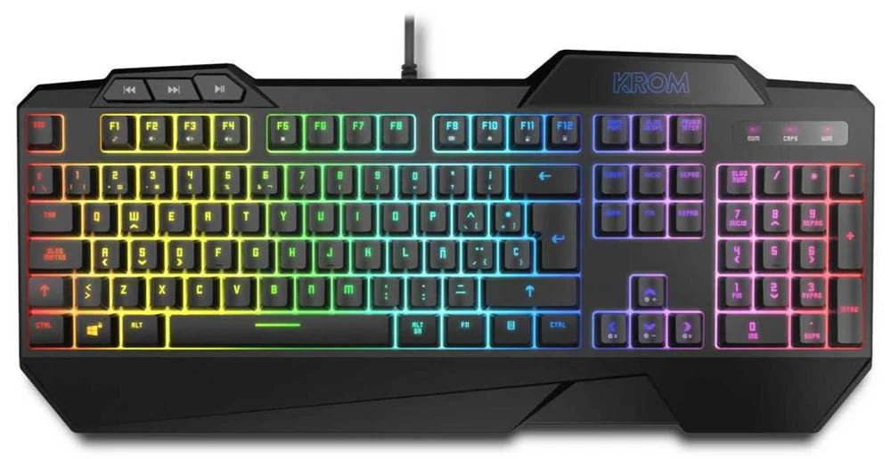 Pack Krom Teclado Semimecanico Y Raton Krusher Sp