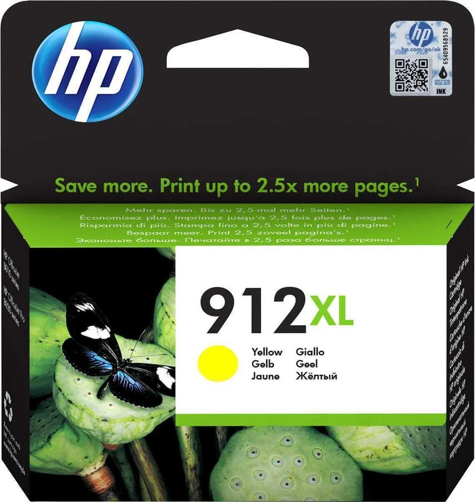 Tinteiro Hp 912xl High Yield Yellow - 3yl83ae