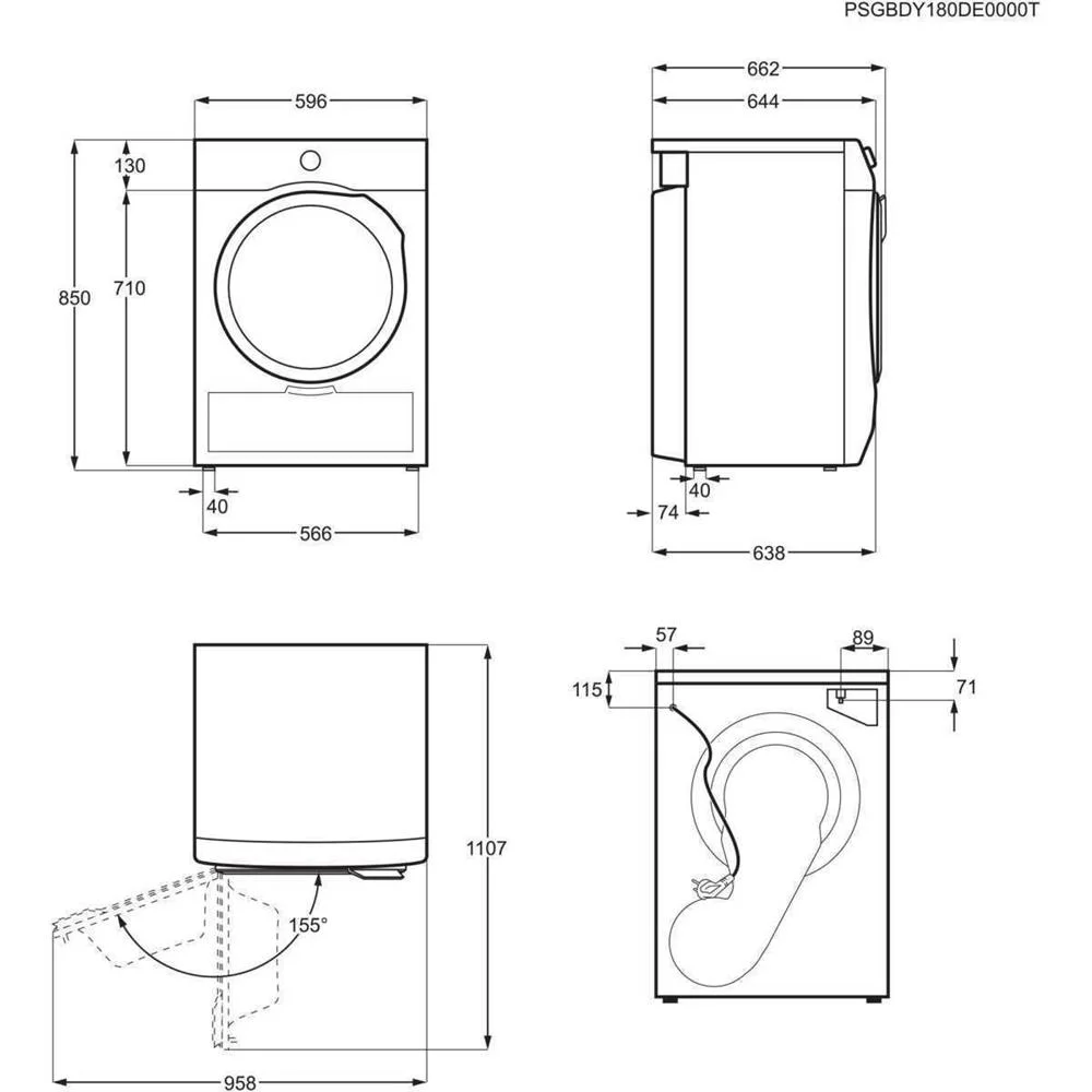 Secadora Electrolux Ew7h5825ib 8k B/Calo
