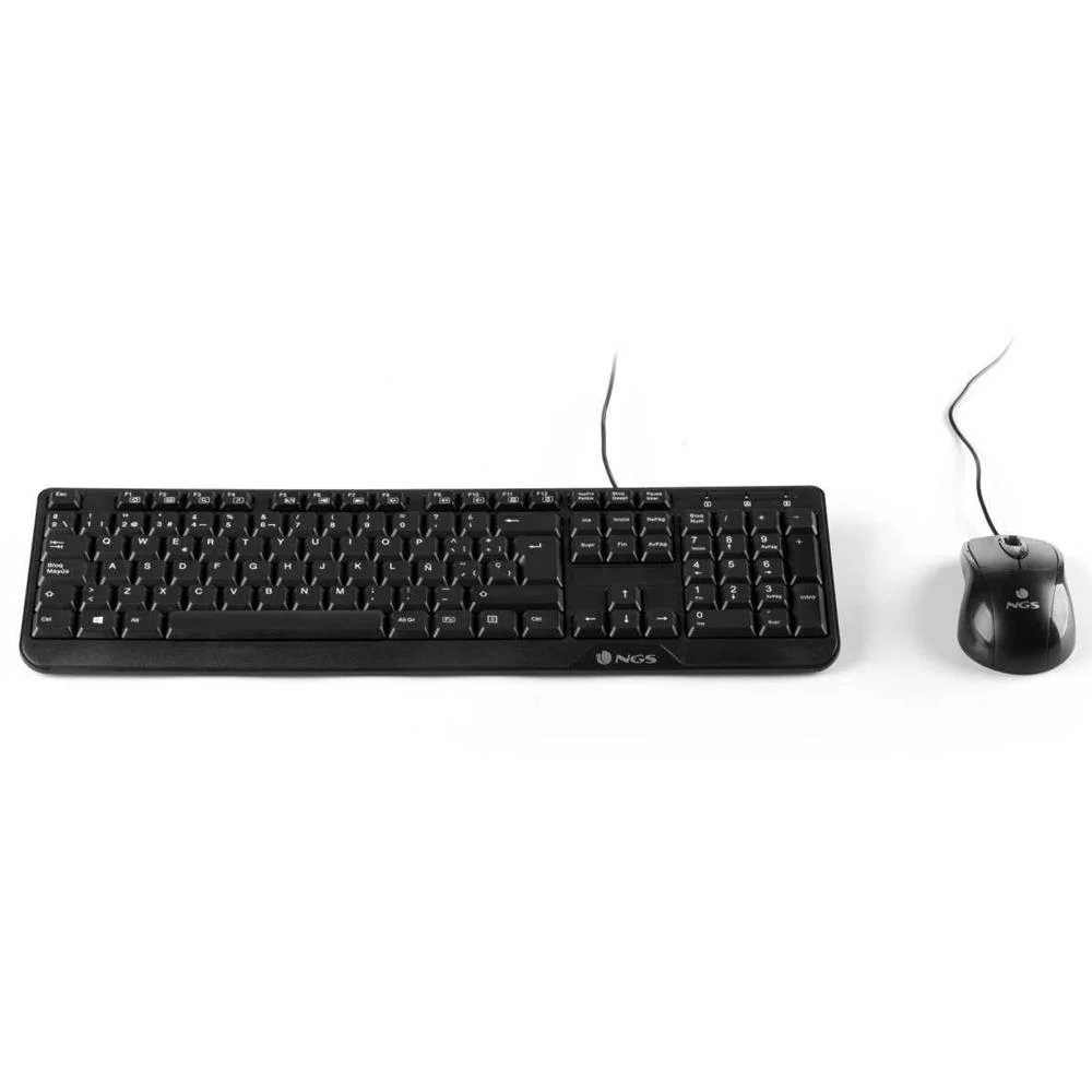 Pack Teclado Pt + Rato &Oacute;tico 1000dpi Cocoa Kit - Ngs