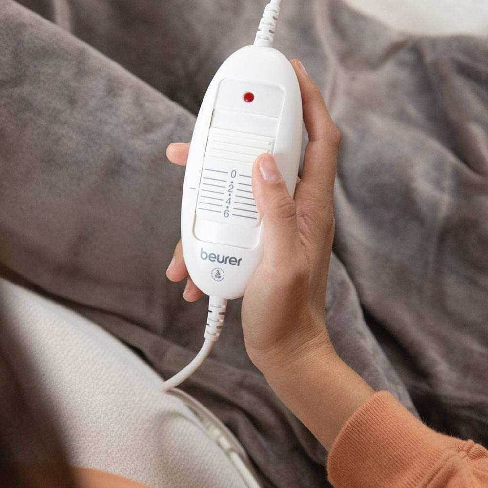 Beurer HD 75 Electric blanket 100 W Taupe Fleece