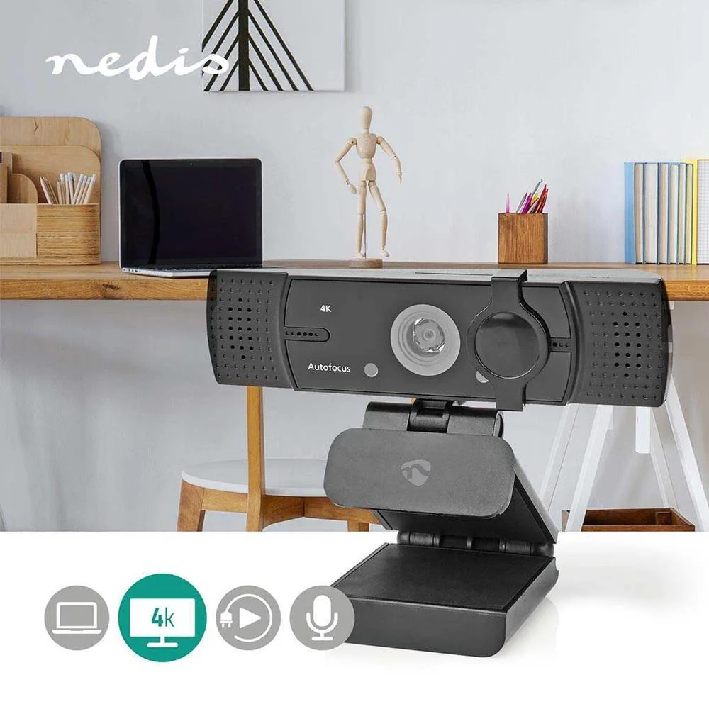 Nedis Wcam120bk Webcam 8,3 Mp 3840 X 2160 Pixels .