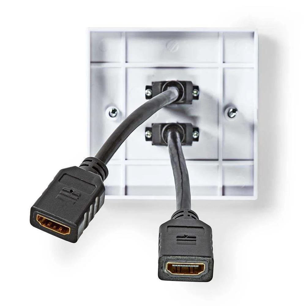 Caja de Pared Hdmi | 2x Hdmi Female | 4k@60hz |.