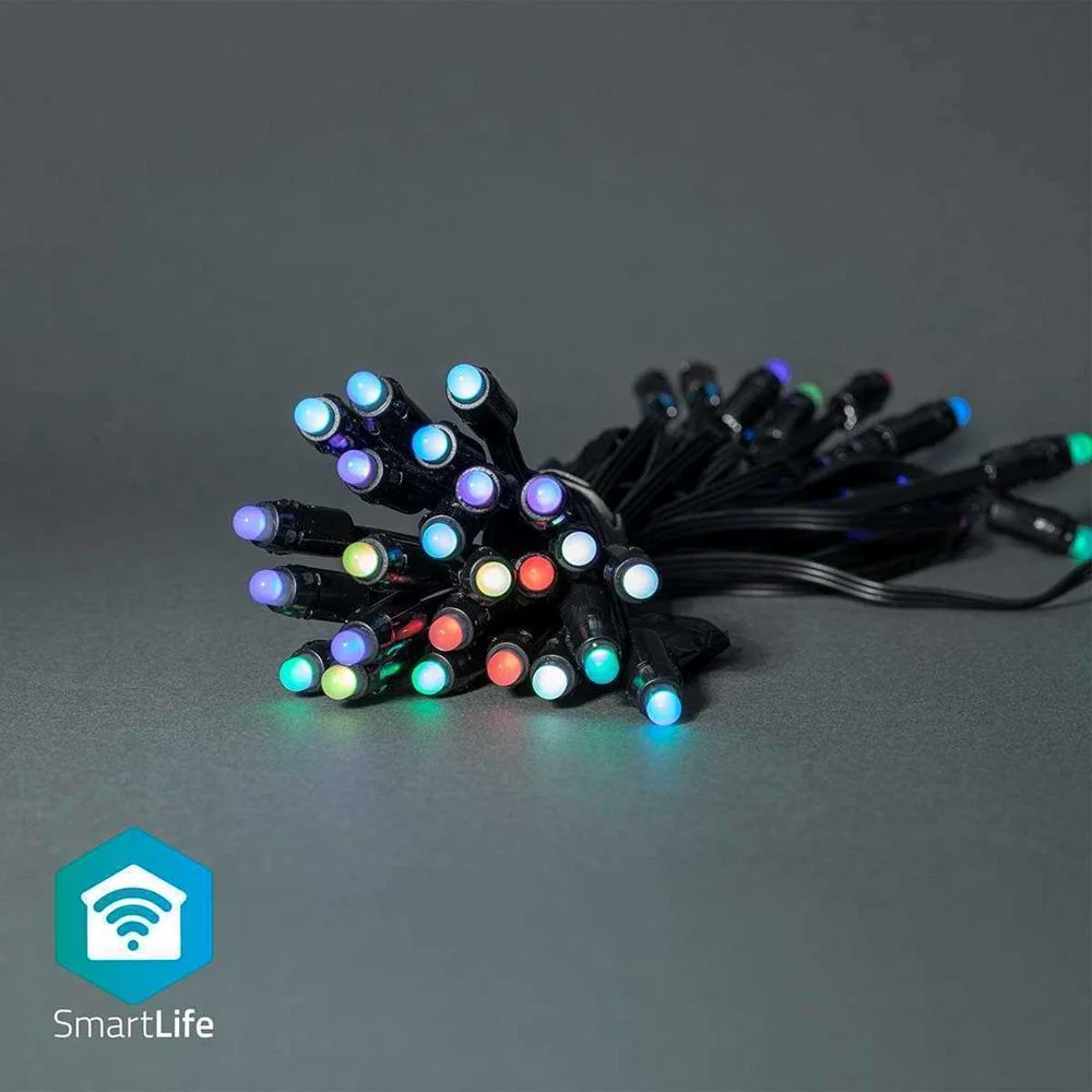 Iluminação Decorativa Nedis Smartlife Wi-Fi RGB | 48 Leds | 10.8m | Android / Ios