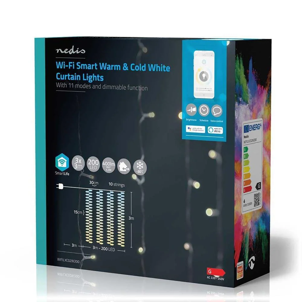 Nedis Wifilxc02w200 Luz Decorativa Corrente de De.