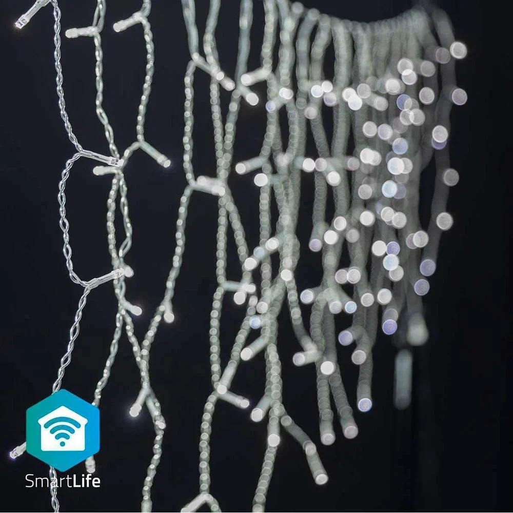 Iluminação Decorativa Nedis Smartlife Wi-Fi Cool White | 400 Leds | 8m | Android / Ios