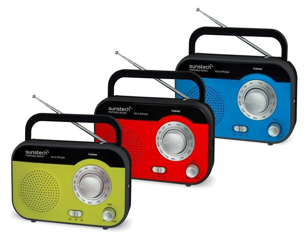Sunstech Rps560 Portátil Analógico Azul