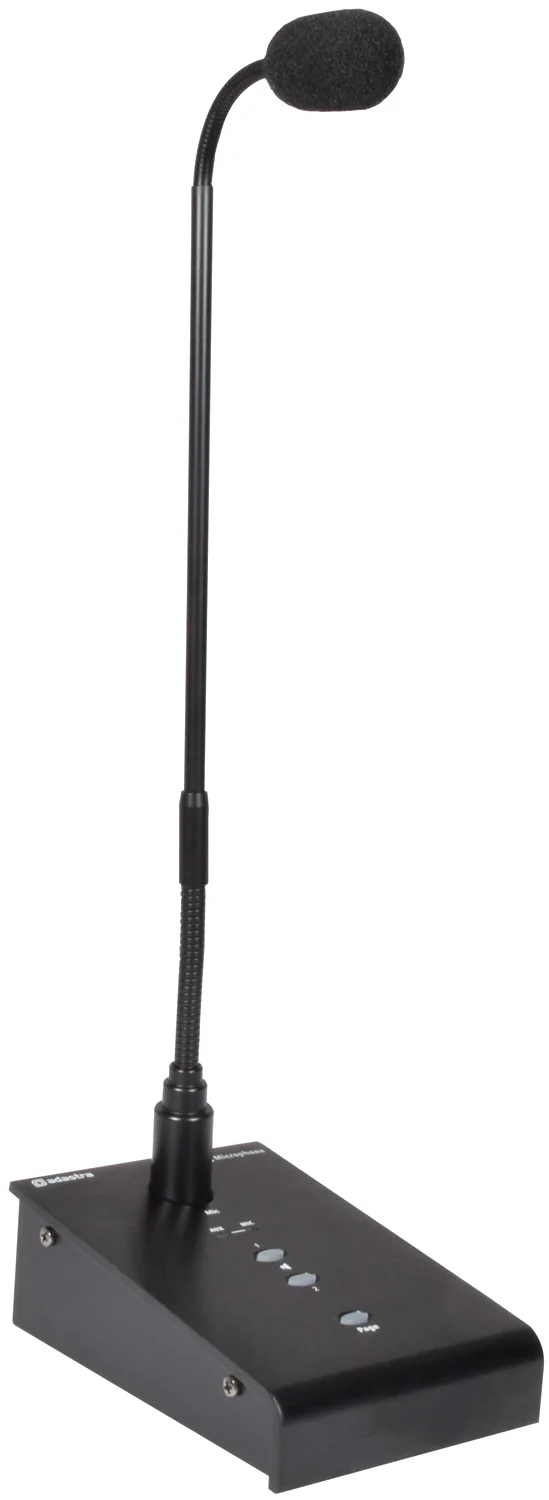Microfone de Chamada com 2 Zonas Amplificadas