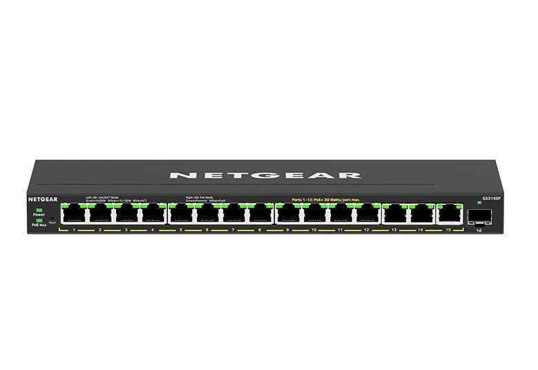 Hub Switch 16 Ptos Netgear Gs316ep-100pes