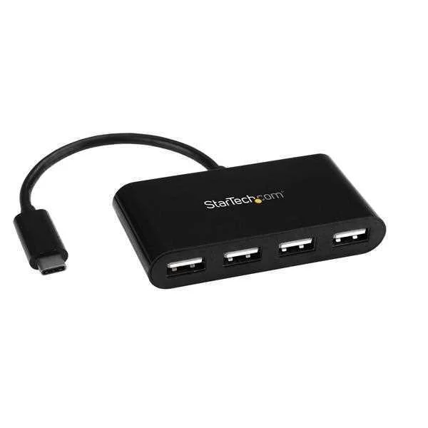 Startech.Com 4-Port Usb-C Hub - Usb-C To 4x Usb-A Hub Adapter - Mini Usb 2.0 Hub - Bus-Powered Usb T