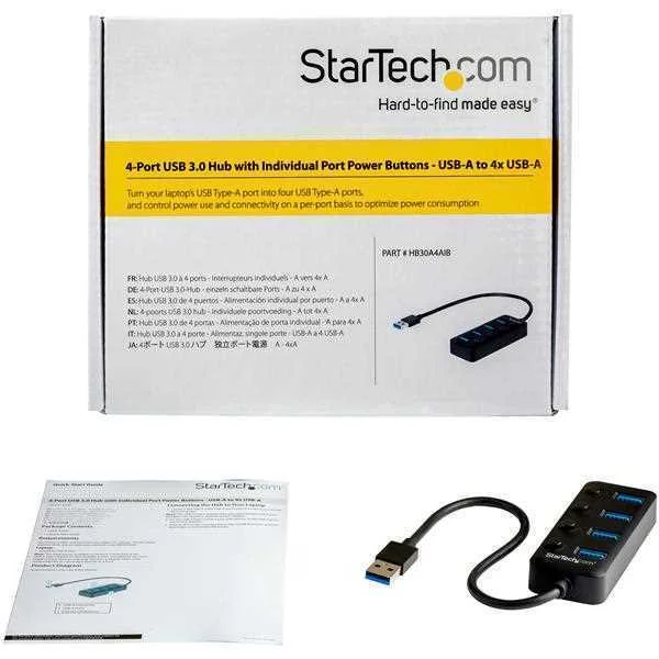 4-Port Usb 3.0 Hub - 4x Usb-A  Perp