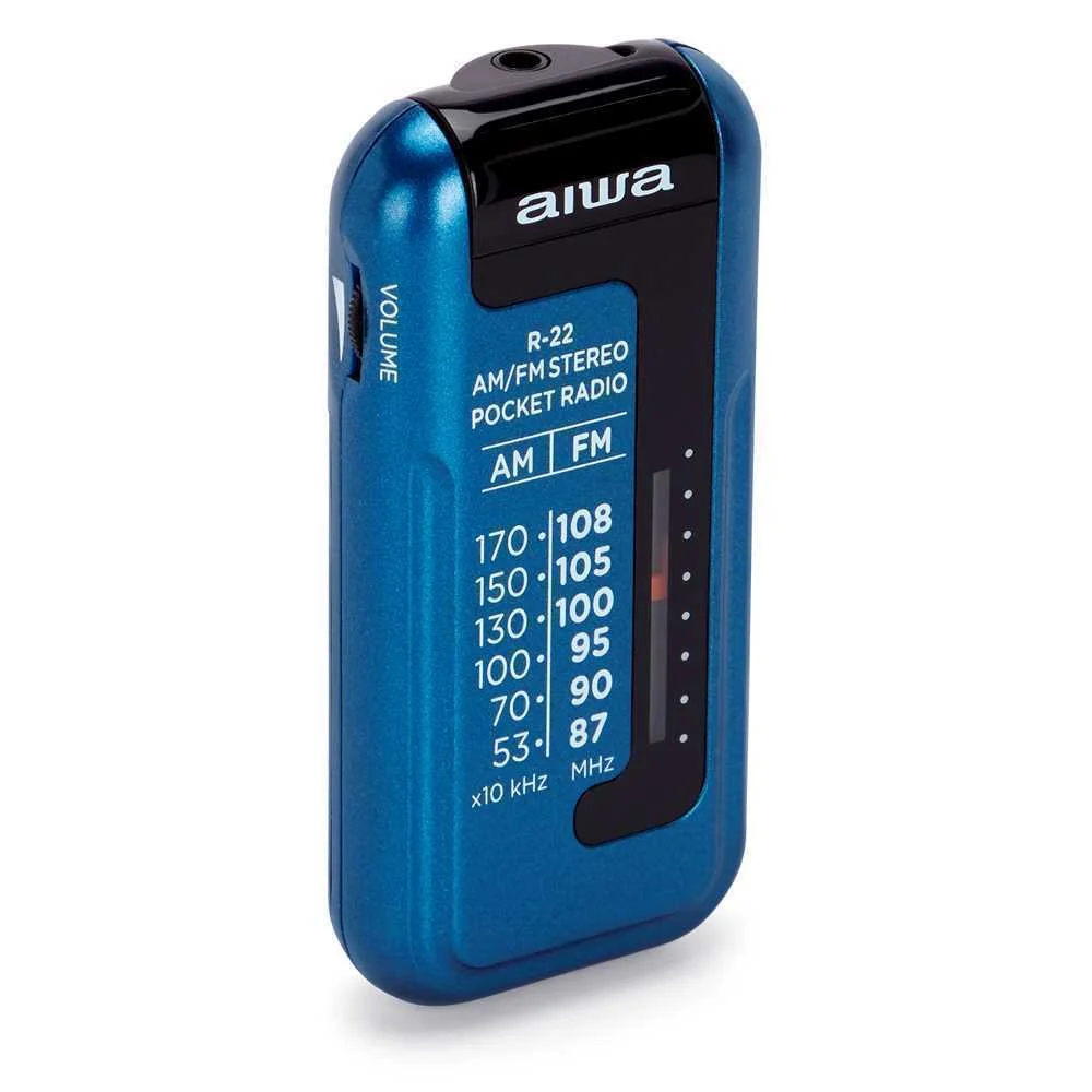 Rádio Portátil Aiwa Am/Fm Azul 