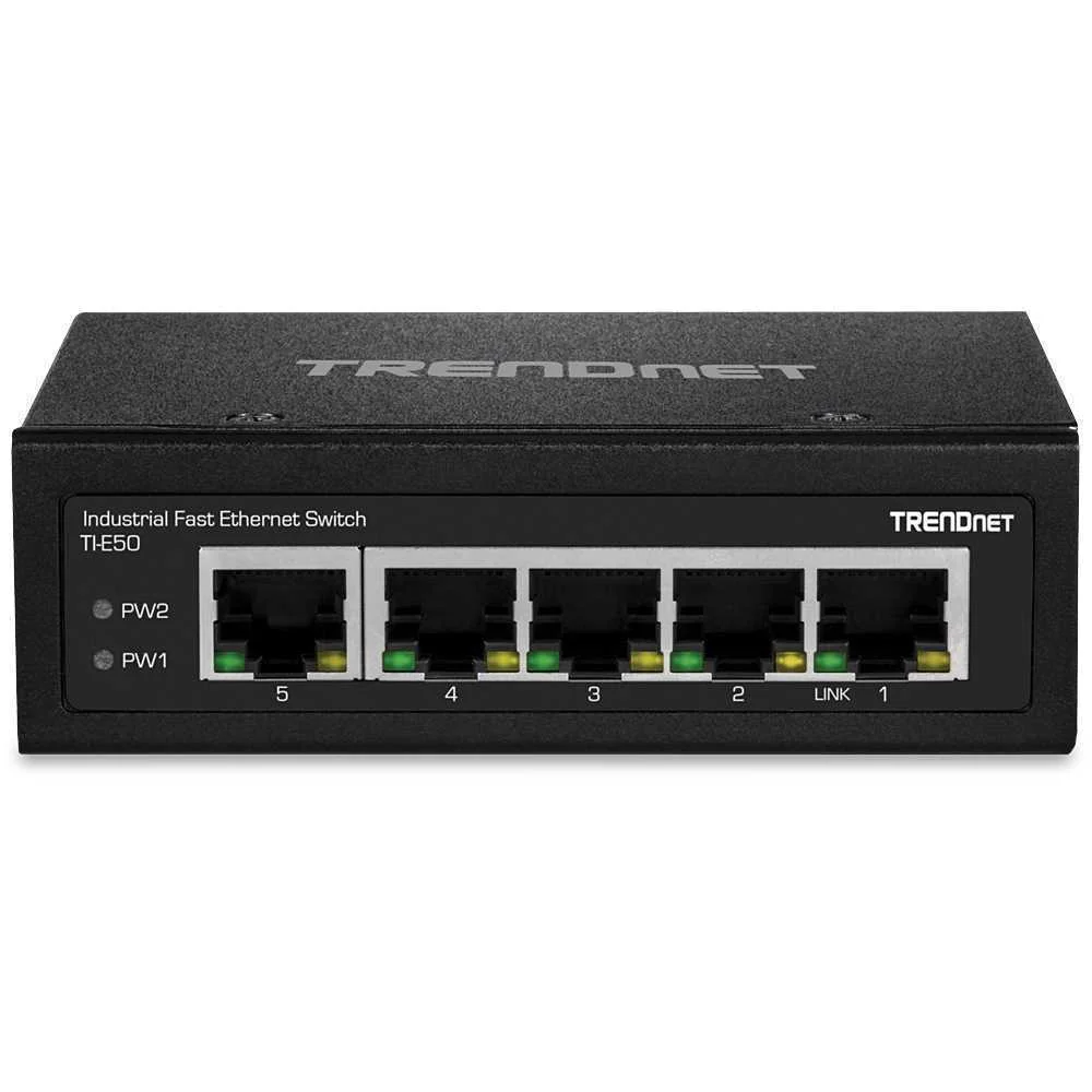 Trendnet Industrie Switch 5 Port Fast Ethernet L2 Din-Rail